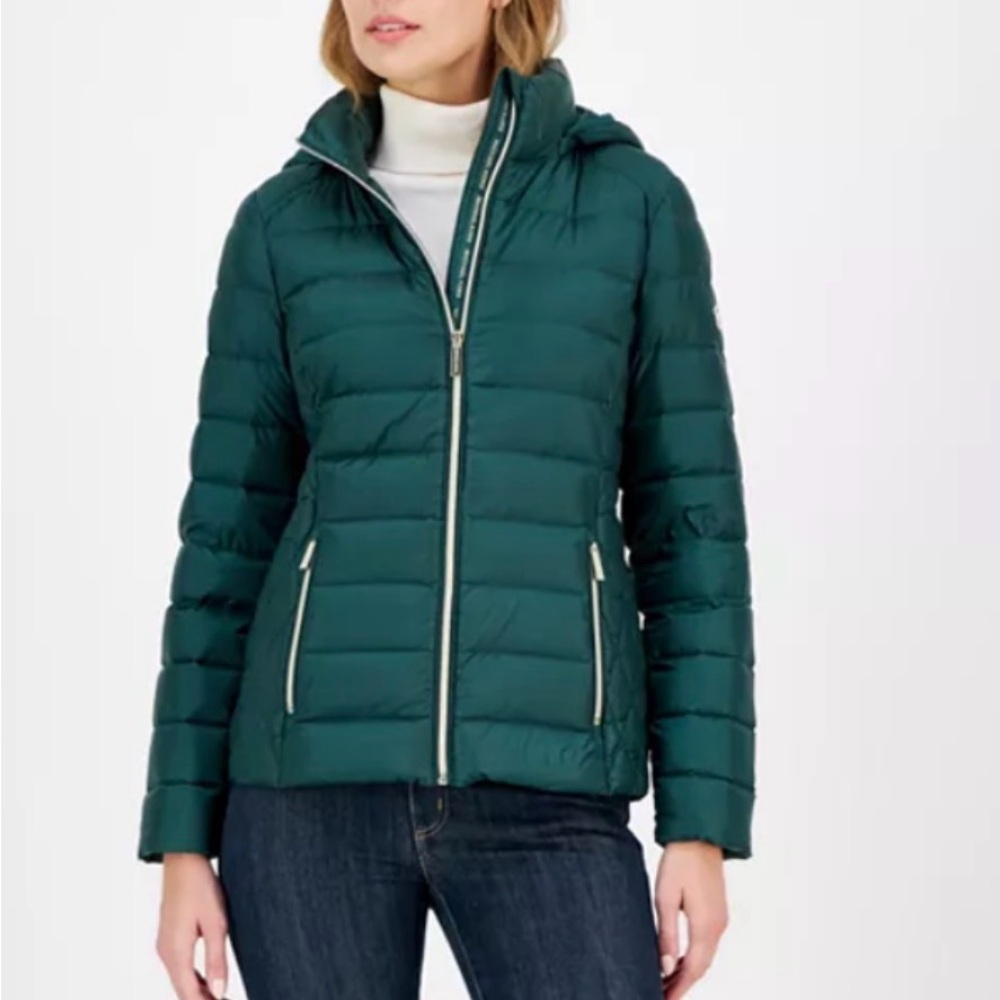 Michael Kors Women's Hooded Packable Down Puffer Coat